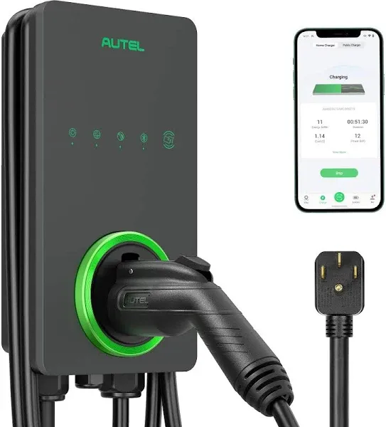 Autel MaxiCharger Level 2 EV Charger up to 40Amp, 240V, Indoor/Outdoor Fast E...