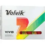 Volvik Vivid Golf Balls - Dozen, Red