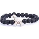 Giraffe Tracking Bracelet | Lava Stone