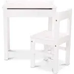 Melissa & Doug White Wooden Lift Top Desk Chair