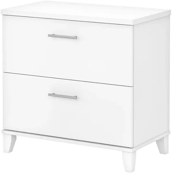 Scranton & Co Furniture Somerset 2 Drawer File Cabinet in Ash Gray