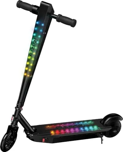 Razor Sonic Glow Black Electric Scooter with LED Lights and Bluetooth speaker 