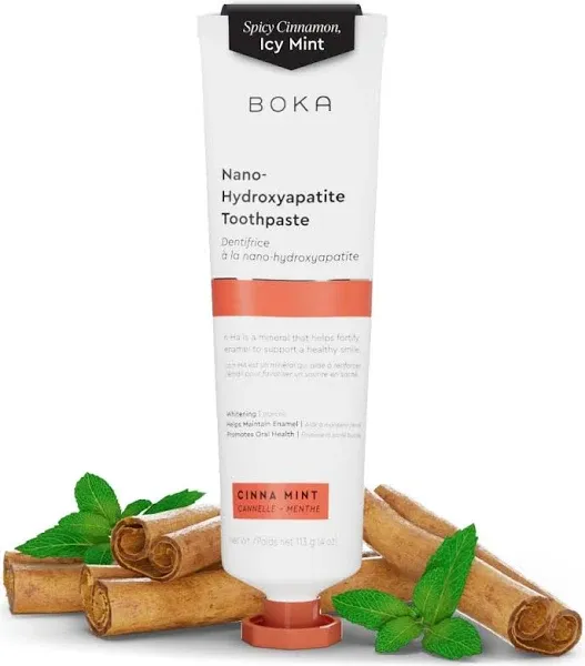 Boka Fluoride Free Toothpaste - Nano Hydroxyapatite<wbr/>, Remineralizing<wbr/>, Sensitive  