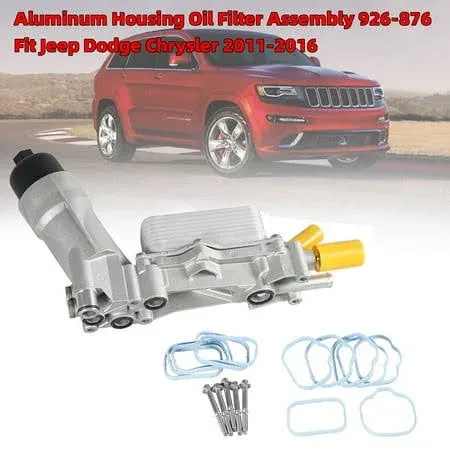 Upgraded Aluminum Engine Oil Filter Housing For Dodge Jeep Chrysler Ram 3.6L V6