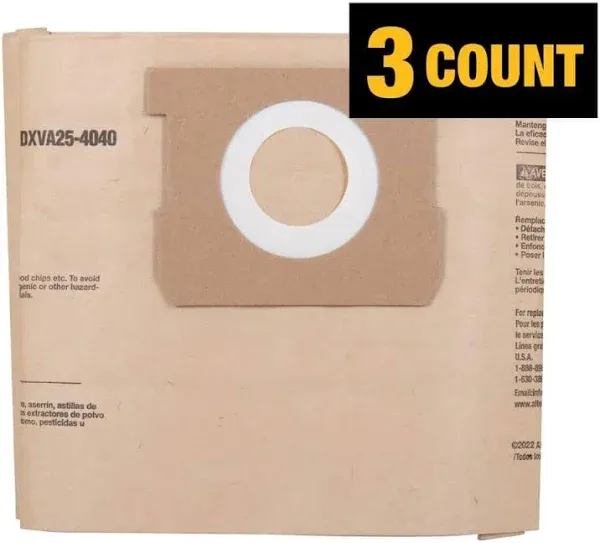 High quality Vacuum Cleaner Paper  Dust Bag-4 gallon for DXVA25-4040