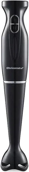 Elite Gourmet EHB1023 Immersion Hand Blender 300 Watts 2 300 Watts, Black 