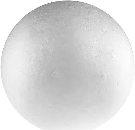 Smooth Polystyrene Foam Ball for Crafts and School Projects (10 Inches - 1 Ball)