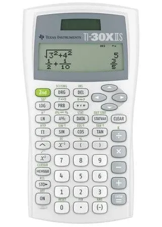 Texas Instruments Ti-30xiis Scientific Calculator - White