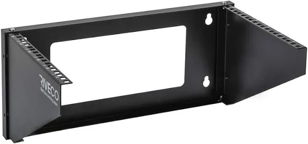 RIVECO 6U Wall Mount Rack for Network| Reinforced Heavy Load 66-99 LBS Small Server Racks Vertical & Horizontal Mounting for 19 inches IT & Studio Equipment.