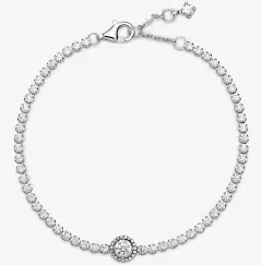 Pandora Sparkling Halo Tennis Bracelet