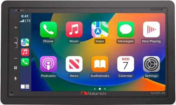 Nakamichi NA3625-W6 6.8 Mechless Receiver Compatible with Wireless Carplay & Android Auto