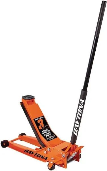 Daytona 3 ton Long Reach Low Profile Steel Heavy Duty Floor Jack with Rapid Pump