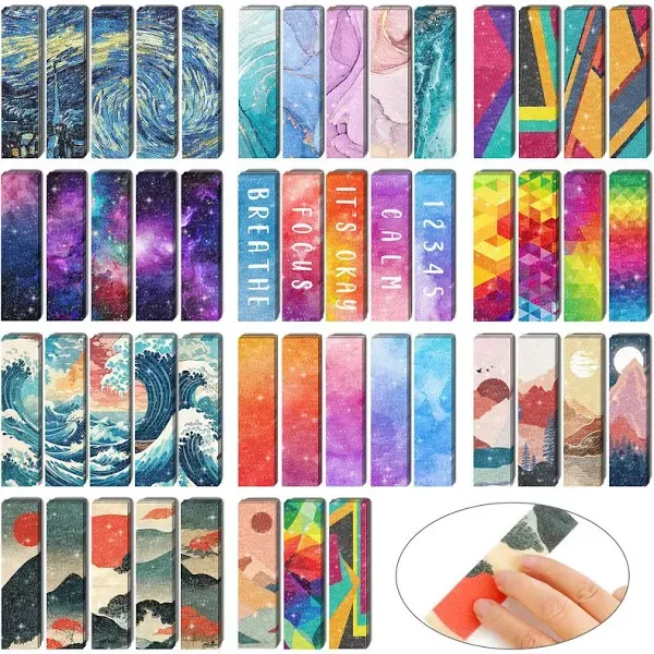 50PCS Calm Strips for Anxiety Sensory Stickers Calm Stickers for Relieve Adults 