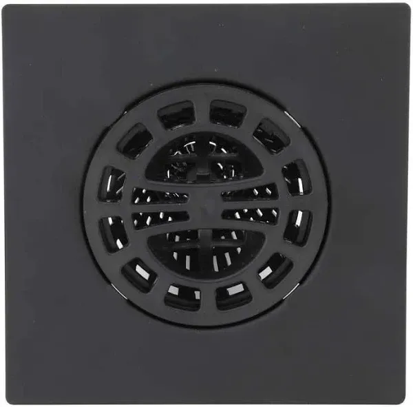 Danco 11087 Square Hair Catcher for Shower Drain in Matte Black