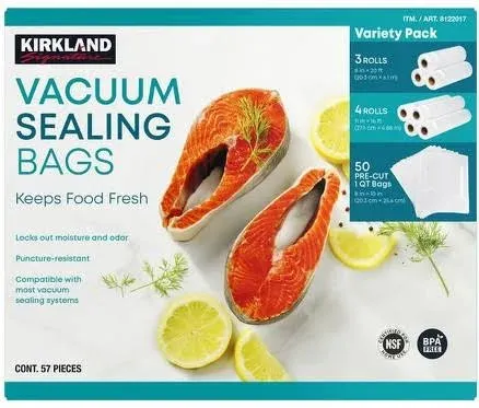 Kirkland Signature Vacuum Sealing Bags, Assortment Pack (8122017)