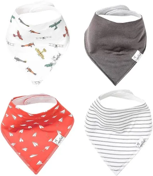 Copper Pearl Baby Bandana Bibs, 4 Pack - Bliss