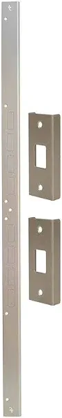 Door Armor Mini - 3-Piece Door Security Kit, Made in USA, Door Kick-in Prevention Guarantee, Door Reinforcement Plate for Door Jamb & Door Frame, Home Security - Satin Nickel