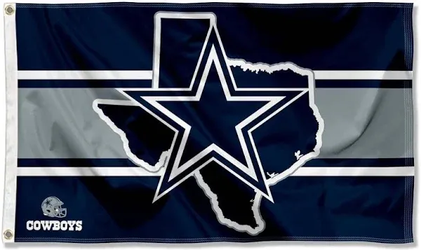 Dallas Cowboys TX State 3x5 Banner Flag