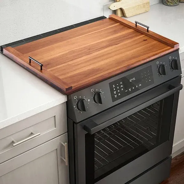 TIDITA Acacia Wood Stove Top Covers