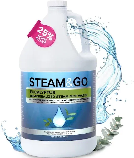 Steam & Go Demineralized Water for Steam Cleaner