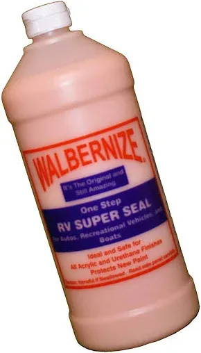 Walbernize RV Super Seal for Autos, RVs, Airstream, Boats, Planes to Protect New Paint 32 Ounce Bottle