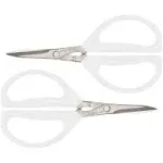 Joyce Chen Original Unlimited Kitchen Scissors w/ White Handles | 2 Pack