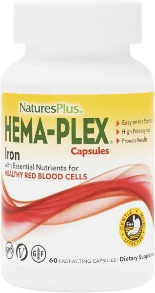 Nature's Plus Hema-Plex Iron Softgels