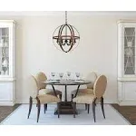 Westinghouse Stella Mira 6-Light Chandelier, Barnwood/Oil Rubbed Bronze