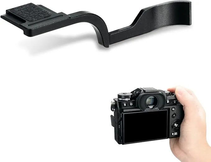 JJC Metal Thumb Up Grip for Fujifilm Fuji X-T5 XT5 X-T4 XT4 X-T3 XT3 Camera, Hot Shoe Thumb Rest Support for Easier Handling & Secure Hold