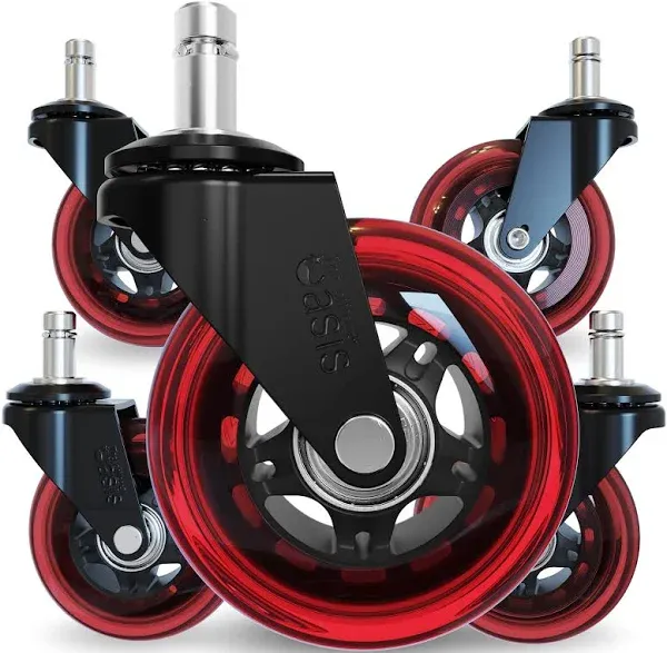 The Original Rollerblade Office Chair Wheels Red