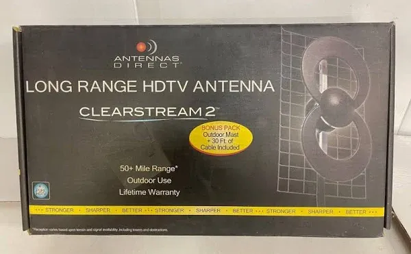 ANTTENAS DIRECT ClearStream 2 LONG RANGE HDTV ANTTENA C2-CJM-30