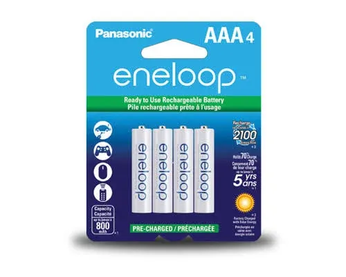 Panasonic Eneloop AAA 800mah Rechargeable Batteries