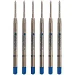 Monteverde Capless Ceramic Gel Refill to Fit Parker Ballpoint Pens, Broad Blue/Black (P443BB)