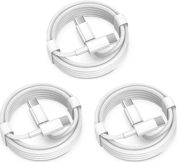 USB C to USB C Charging Cable 3ft 60W 3Pack, USB C Cable for Charging Apple, Type C to Type C Fast Charger Cord Compatible for iPhone16 15/16 15 Pro/16 15 Pro Max/16 15 Plus,iPad Pro, Air5