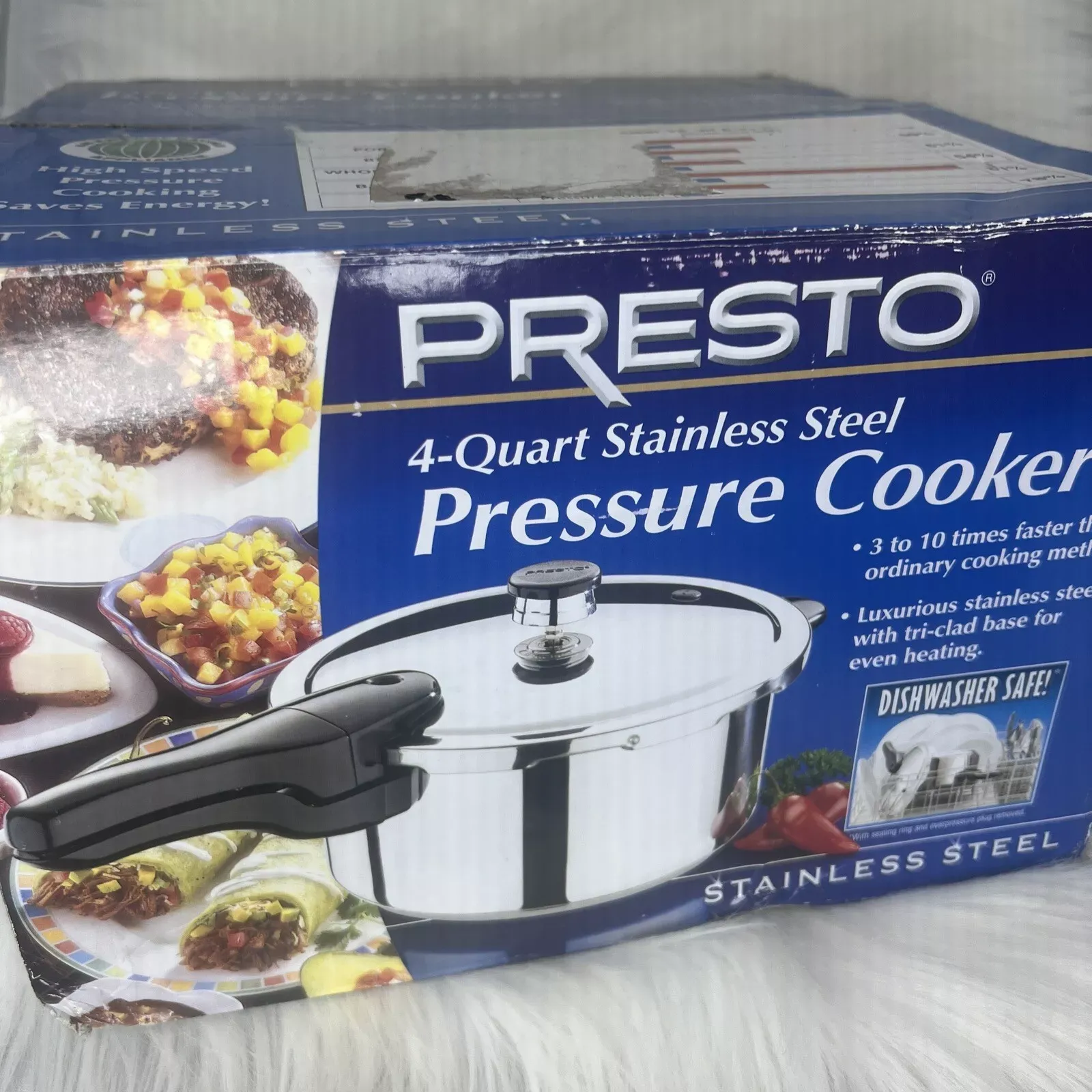 Presto 4-Quart Stainless Steel Pressure Cooker 