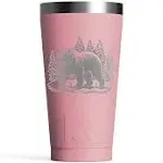 RTIC 16oz Pint Tumbler, Dusty Rose, Matte, Stainless Steel & Vacuum Insulated, Flip-Top Lid