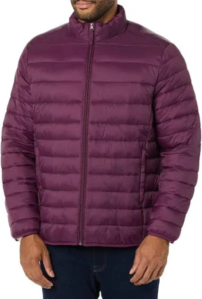 Amazon Essentials Men's Lightweight Water-Resistant Packable Puffer Jacket