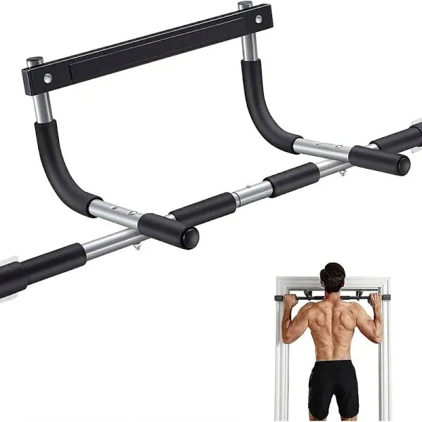 Pull Up Bar Doorway Steel Max Limit 440 lbs Upper Body Home Gym Portable