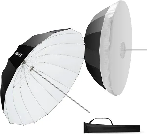 NEEWER 41"/104cm Parabolic Reflective Umbrella Photography with White Inner, Soft Lighting with Diffuser Cover, Bag, Quick Fold for Camera Photo Studio Video Light Shooting Monolight Flash, NS1U