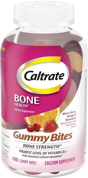 Caltrate Gummy Bites Calcium and Vitamin Supplement