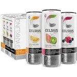 Celsius Sparkling Energy Drink Variety Pack 12 Cans / 12 fl oz