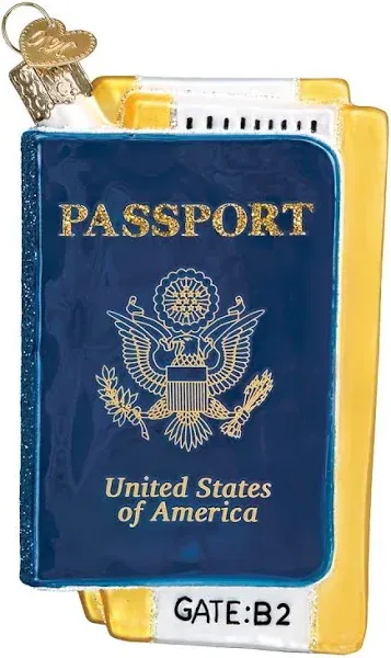 Old World Christmas Passport Ornament