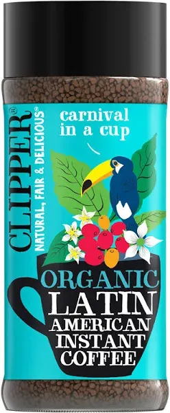 Clipper Coffee: Organic Latin American Instant Coffee – Medium Roast Coffee, Freeze Dried & Ethically Sourced – 100g (3.53oz)