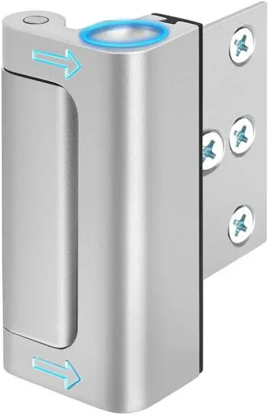 Door Reinforcement Lock Home Security - Front Door Locks for Kids Safety Child Proof Door Latch Lock Top High Security Door Locks Flip Door Guardian Withstand 800 lbs for Inward Swinging Inside Door