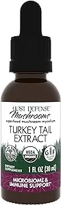 Host Defense Turkey Tail Extract - Digestive Health & Immune Response Support Supplement - Mushroom Supplement for Gastrointestinal & Gut Microbiome Support - 1 fl oz (30 Servings)*