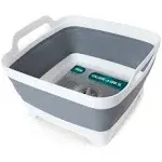 FOSJGO 2.4 Gal 9L Collapsible Dish Basin with Drain Plug