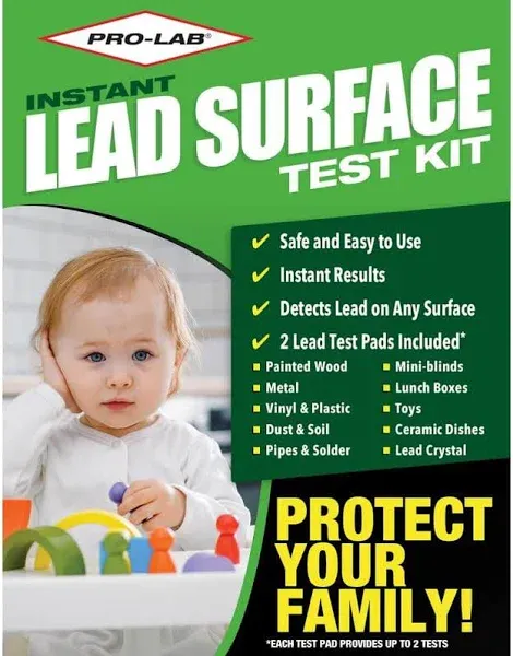 PRO LAB LS104 LEAD SURFACE TEST KIT INSTANT RESULTS DO IT YOURSELF SAFE &amp; EASY