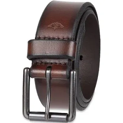 Dockers Men&#039;s Everyday Casual Belt with Classic Harness Buckle 38, Brown 