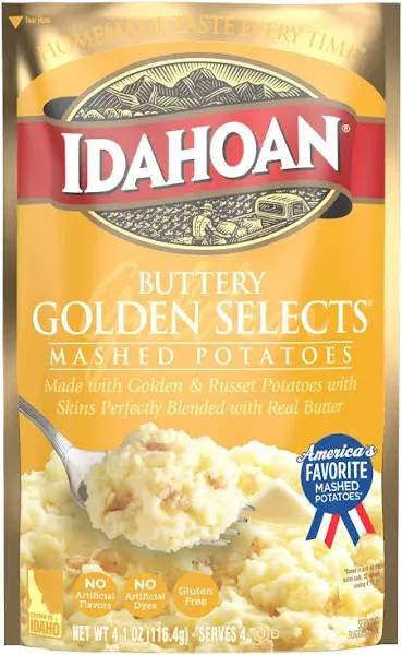 Idahoan Buttery Golden Selects Mashed Potatoes