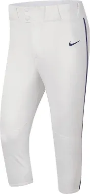 Nike Men&#039;s Vapor Select Baseball Pants Knickers Large White/Blue Piping C